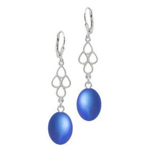 Waterfall Ext. Earrings Sterling Silver Crystal Jewelry